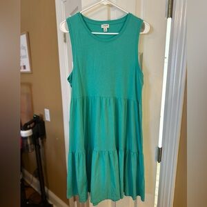 J. Crew Sleeveless Teal Dress